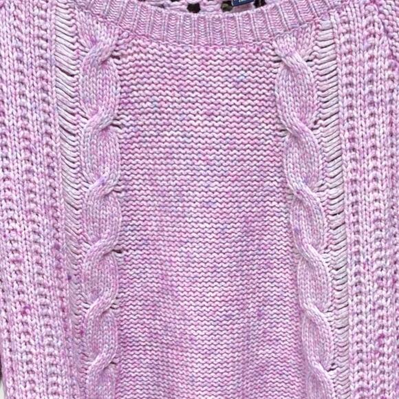 American Eagle Outfitters Pink Open Kinit  Sweater So Soft and So much Texture S - Picture 2 of 5